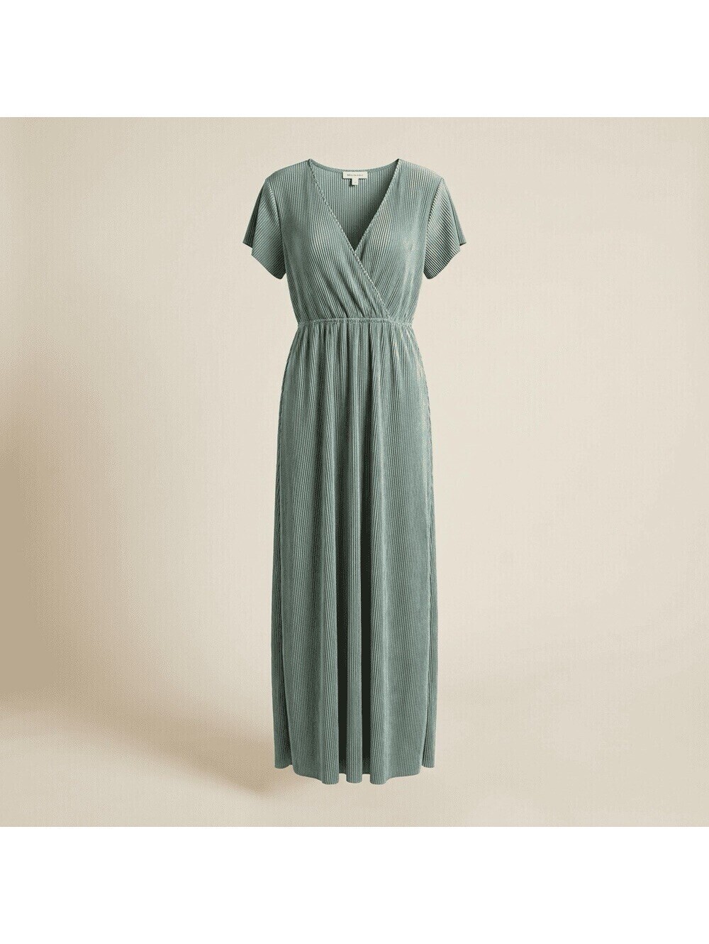 Baltic Born Athena Pleated Maxi Dress NWT Green V-Neck Short Sleeve Formal XXL